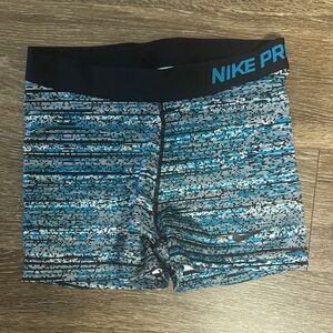 Nike Pro Black and Blue